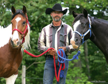 Kenny with 2 horses